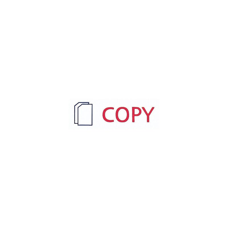 ACCUSTAMP2 035532 Pre-Inked Shutter Stamp with Microban, Red/Blue, Copy, 1 5/8 x 1/2 - Image 5
